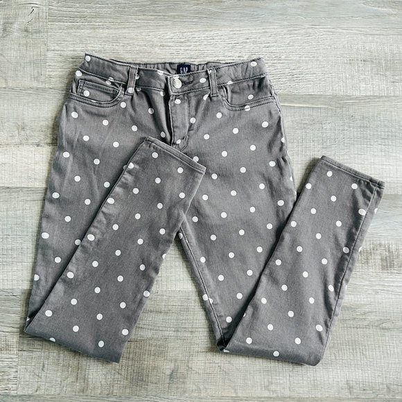 GAP Polka Dot Stretch Jean Jeggings (size 14) - Picture 3 of 12